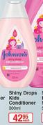 Johnson's Shiny Drops Kids Conditioner-300ml Each