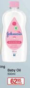 Johnson's Baby Oil-500ml Each