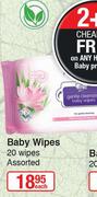 Himalaya Baby Wipes Assorted-20 Wipes Each