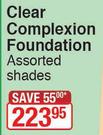 Almay Clear Complexion Foundation Assorted Shades