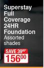 Maybelline SuperStay Full Coverage 24hr Foundation Assorted Shades