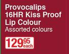 Rimmel Provocalips 16hr Kiss Proof Lip Colour Assorted Colours-Each