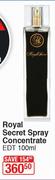 Royal Secret Spray Concentrate EDT 100ml
