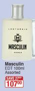 Lentheric Masculin EDT 100ml Assorted