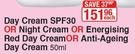 L'Oreal Day Cream SPF30 Or Night Cream Or Energising Red Day Cream Or Anti Ageing Day Cream-50ml Eac