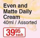Garnier Even & Matte Daily Cream Assorted-40ml Each
