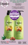 Organics Shampoo or Conditioner Assorted-1Ltr Each