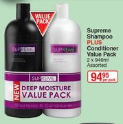 Supreme Shampoo Plus Conditioner Value Pack Assorted-2x946ml Per Pack