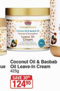 African Pride Coconut Oil & Baobab Oil Leave In Cream-425g