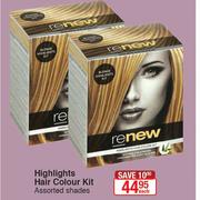 Renew Highlights Hair Colour Kit (Assorted Shades)-Each