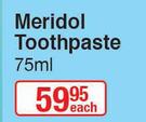 Meridol Toothpaste-75ml Each