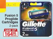 Gillette Fusion 5 Proglide Cartridges 2 Pack-Each