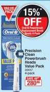 Oral-B Precision Clean Powerbrush Heads Value Pack 4 Pack