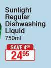 Sunlight Regular Dishwashing Liquid-750ml