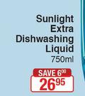 Sunlight Extra Dishwashing Liquid-750ml