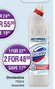 Domestos Assorted-For 2 x 750ml
