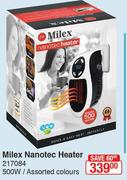 Milex Nanotec Heater Assorted Colours 217084-5000W