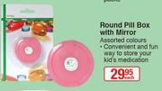 Medic+ Round Pill Box With Mirror-Each