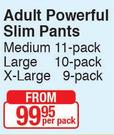 Lifree Adult Powerful Slim Pants-Per Pack