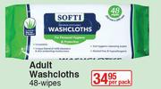 Adult Washcloths 48 Wipes-Per Pack
