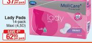 Moli Care Lady Pads 14-Pack Maxi(4,5D)-Per Pack