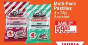 Fisherman's Friend Multi-Pack Pastilles-4 x 25g Per Pack