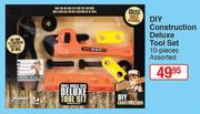 DIY Construction Deluxe Tool Set Assorted (10 Pieces)