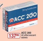 ACC 200-40 Effervescent Tablets