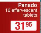 Panado-16 Effervescent Tablets