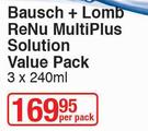 Bausch + Lomb Renu Multiplus Solution Value Pack-3x240ml Per Pack