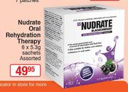 Nudrate Oral Rehydration Therapy Assorted-6x5.3g Sachets 