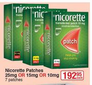 Nicorette Patches 25mg Or 15mg Or 10mg-7 Patches Each