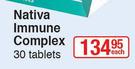 Nativa Immune Complex-30 Tablets Each