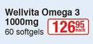 Wellvita Omega 3 1000mg-60 Softgel Each