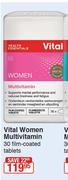 Vital Women Multivitamin-30 Film Coated Tablets