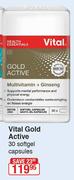 Vital Gold Active-30 Softgel Capsules
