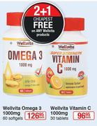 Wellvita Omega 3 1000mg-60 Softgel Each