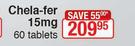 Chela-Fer 15mg-60 Tablets