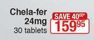 Chela-Fer 24mg-30 Tablets