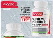 Biogen Supreme Probiotic 9 Strain-30 Vegecaps