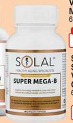 Solal Super Mega-B Vitamin B Complex-60 Tablets