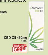 Cannabex CBD Oil 450mg-15ml