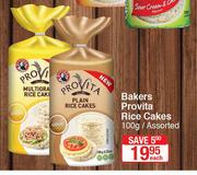 Bakers Provita Rice Cakes Assorted-100g Each