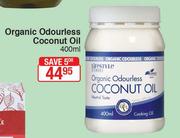 Organic Odourless Coconut Oil-400ml