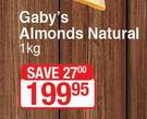 Gaby's Almonds Natural-1kg