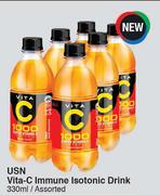 USN Vita-C Immune Isotonic Drink Assorted-1 x 330ml Each