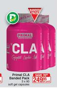 Primal CLA Banded Pack 3 x 90 Soft Gel Capsules-Per Pack