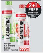 Biogen L-Carnitine Liquid Assorted-500ml Each
