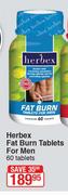 Herbex Fat Burn Tablets For Men 60 Tablets