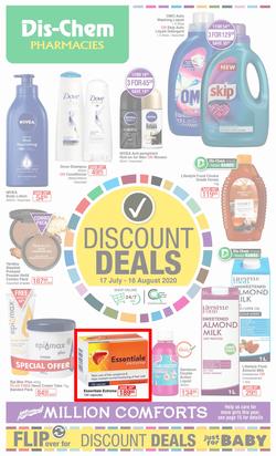 Dis-Chem: Discount Deals (17 July - 16 August 2020), page 1